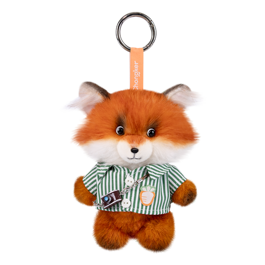 Red Fox Charm Keychain Pendant