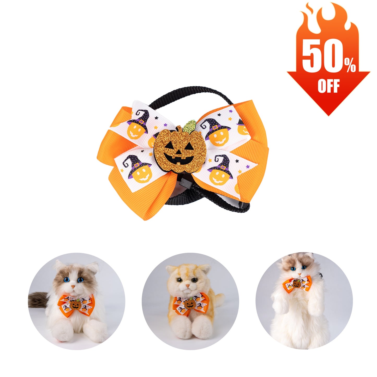 Pumpkin Collar for Cat Dog & Pet
