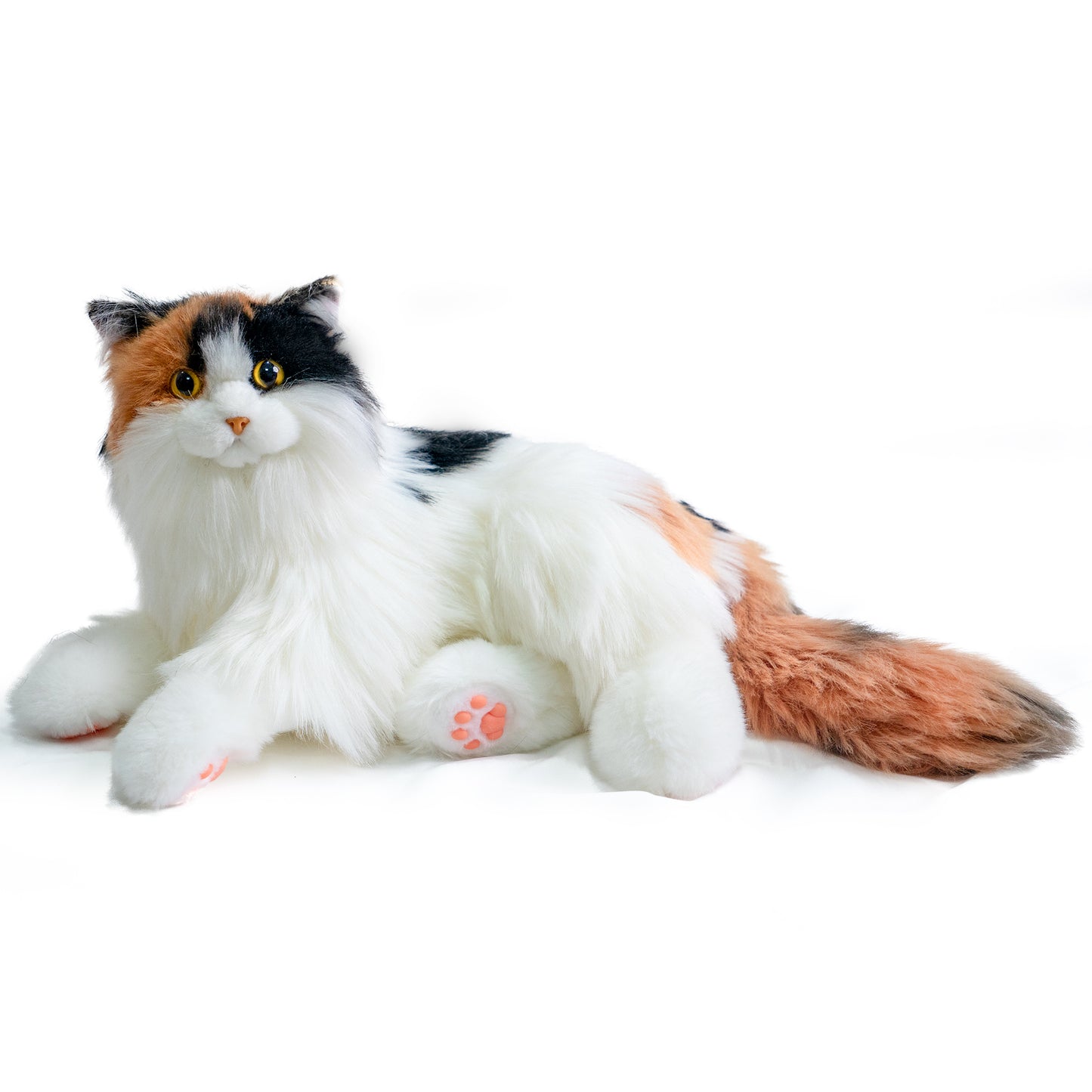 Breathing Calico Percy 2.0- Heartbeat Pur,Voice Robonic Cat