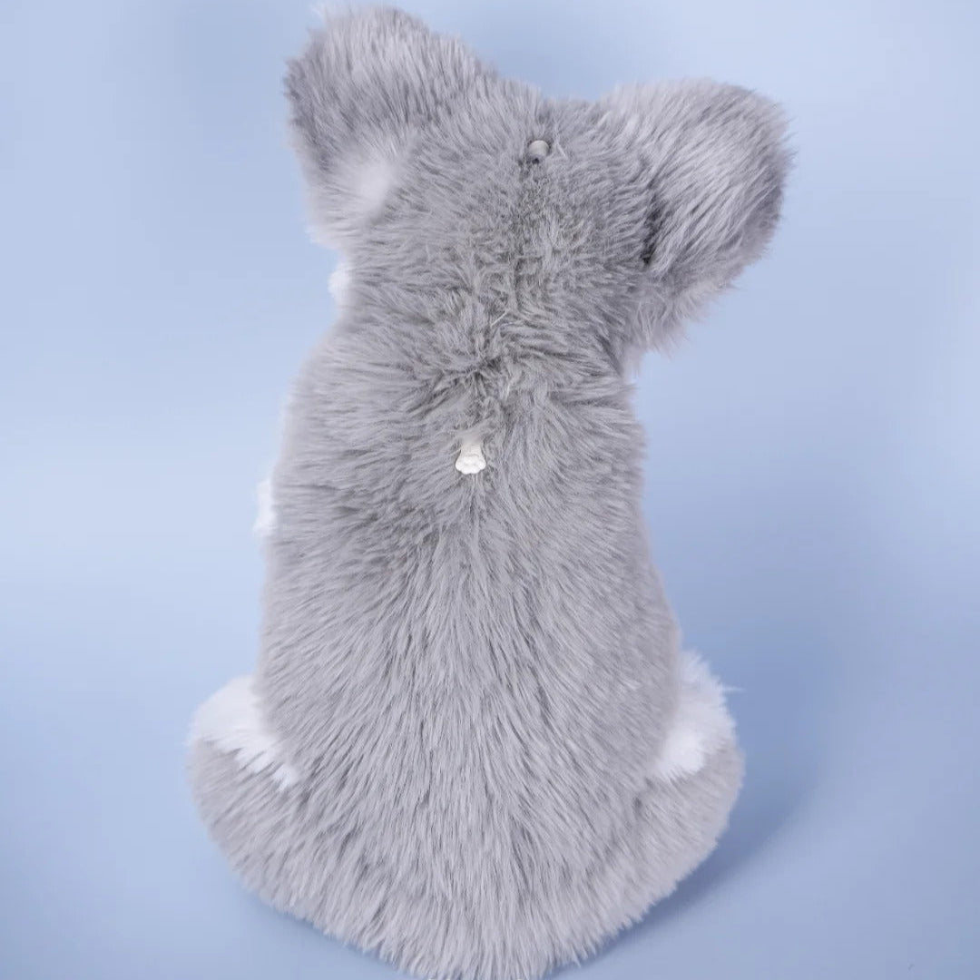 Schnauzer Backpack β Plush Dog Bag for Puppy Lovers & Kids