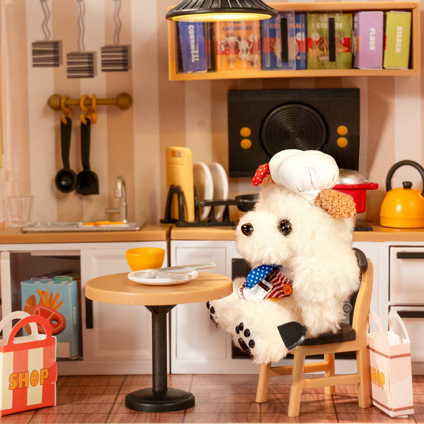 White Poodle Charms- Kawaii Bag Charm for Teens