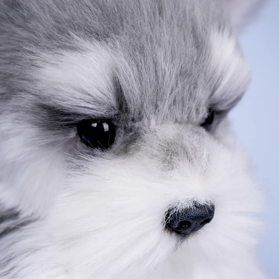 Schnauzer Backpack β Plush Dog Bag for Puppy Lovers & Kids