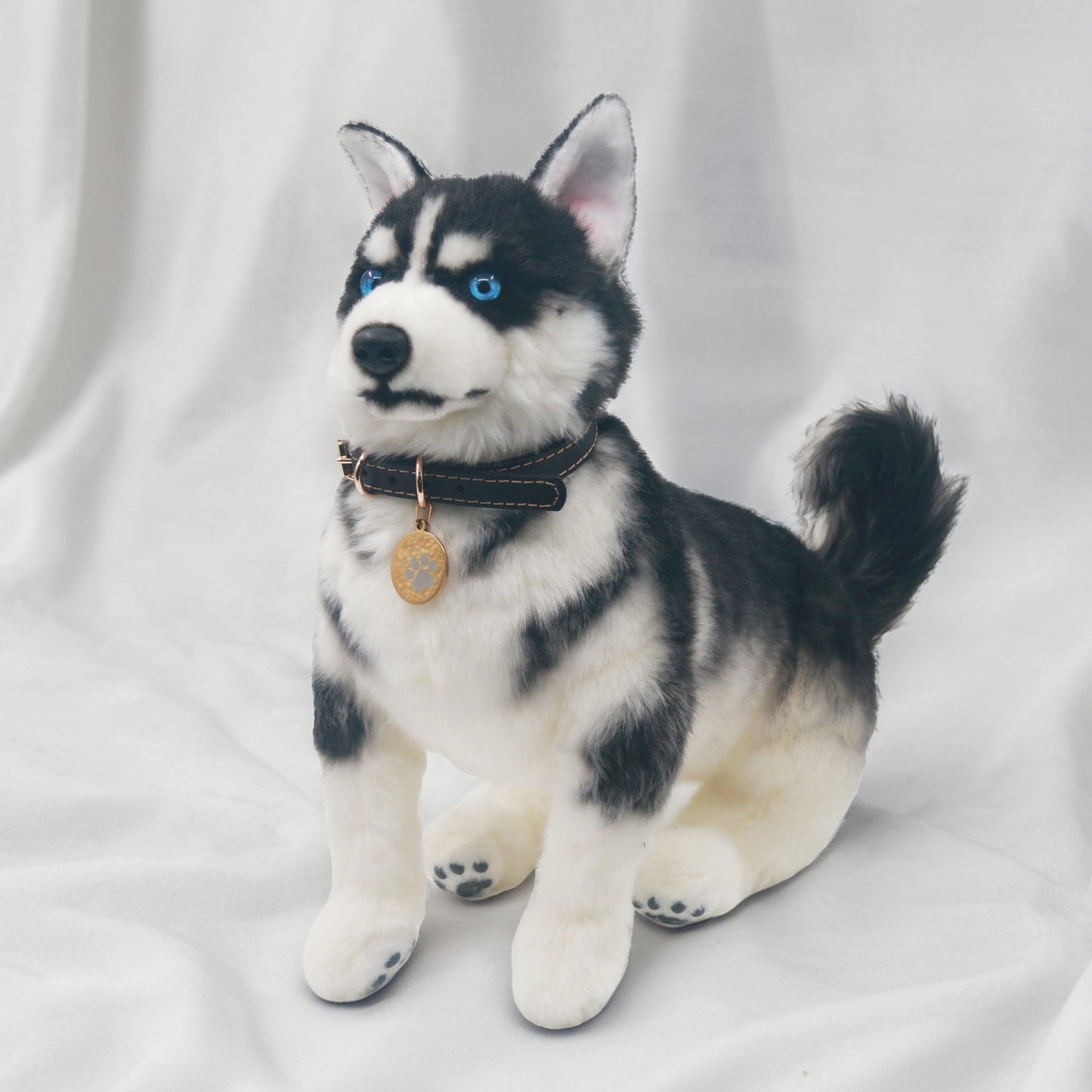 Husky Plush – Realistic Dog Toy Gift for Pet Lovers