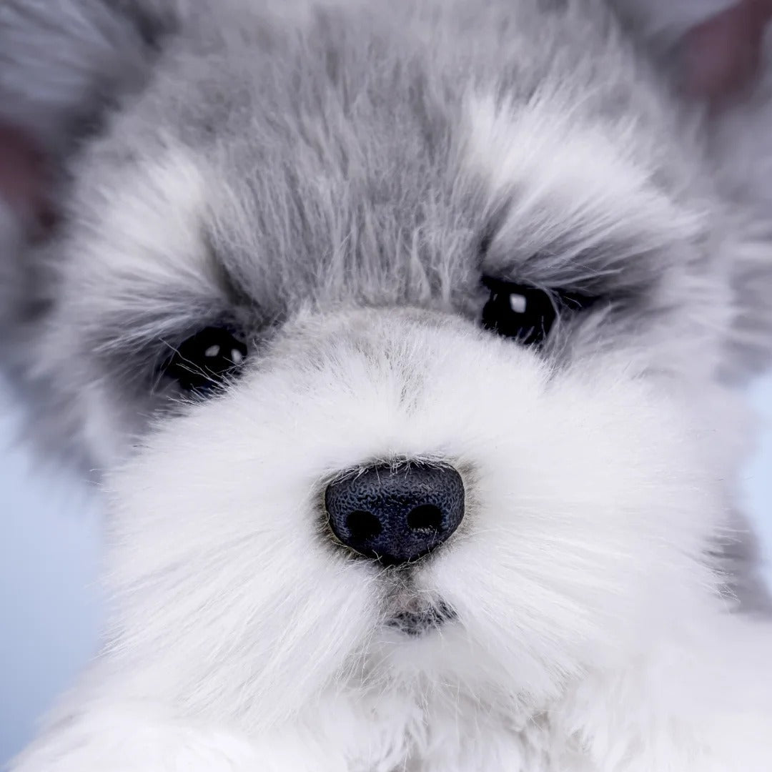 Schnauzer Backpack β Plush Dog Bag for Puppy Lovers & Kids