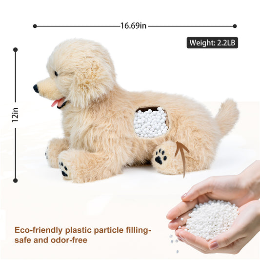 Golden Retriever Plush – Weighted Emotional Support Toy Gift