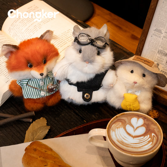 Red Fox Charm Keychain Pendant