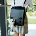 Charger l'image dans la visionneuse de la galerie, Light Calico Keychain – Fluffy Bag Charm for Girls