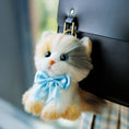 Charger l'image dans la visionneuse de la galerie, Light Calico Keychain – Fluffy Bag Charm for Girls