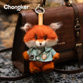 Load image into Gallery viewer, Red Fox Charm Keychain Pendant