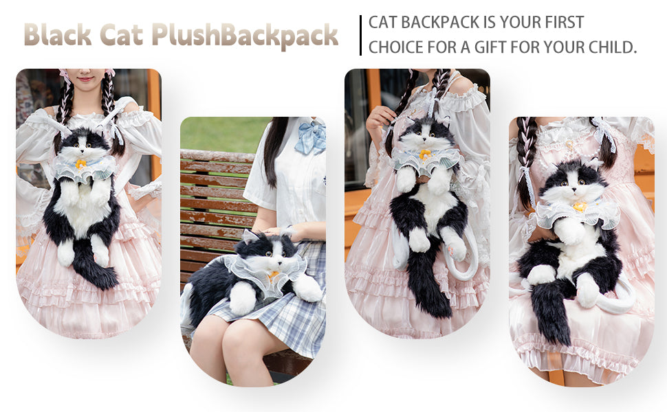 Mochila Chongket Gato Gato Negro