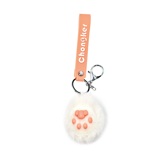 Cat Paw Keychain – Fluffy Cute Charm for Girls & Bags