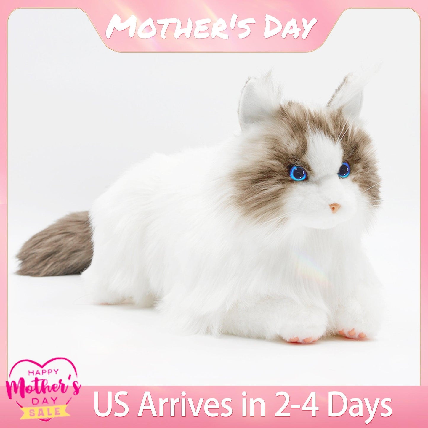 metaCat 2023 upgrade Interactive Companion Pets Robot Cat Realistic Stuffed Animals Cat Plush metaCat 2.0