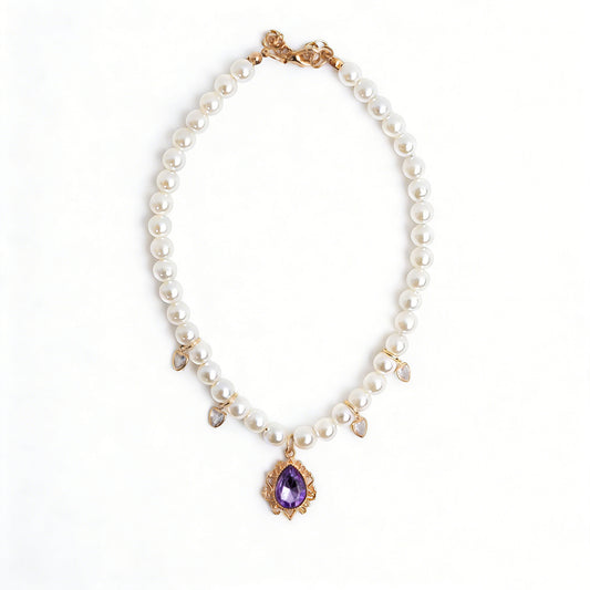 Princess Purple Diamond Necklace