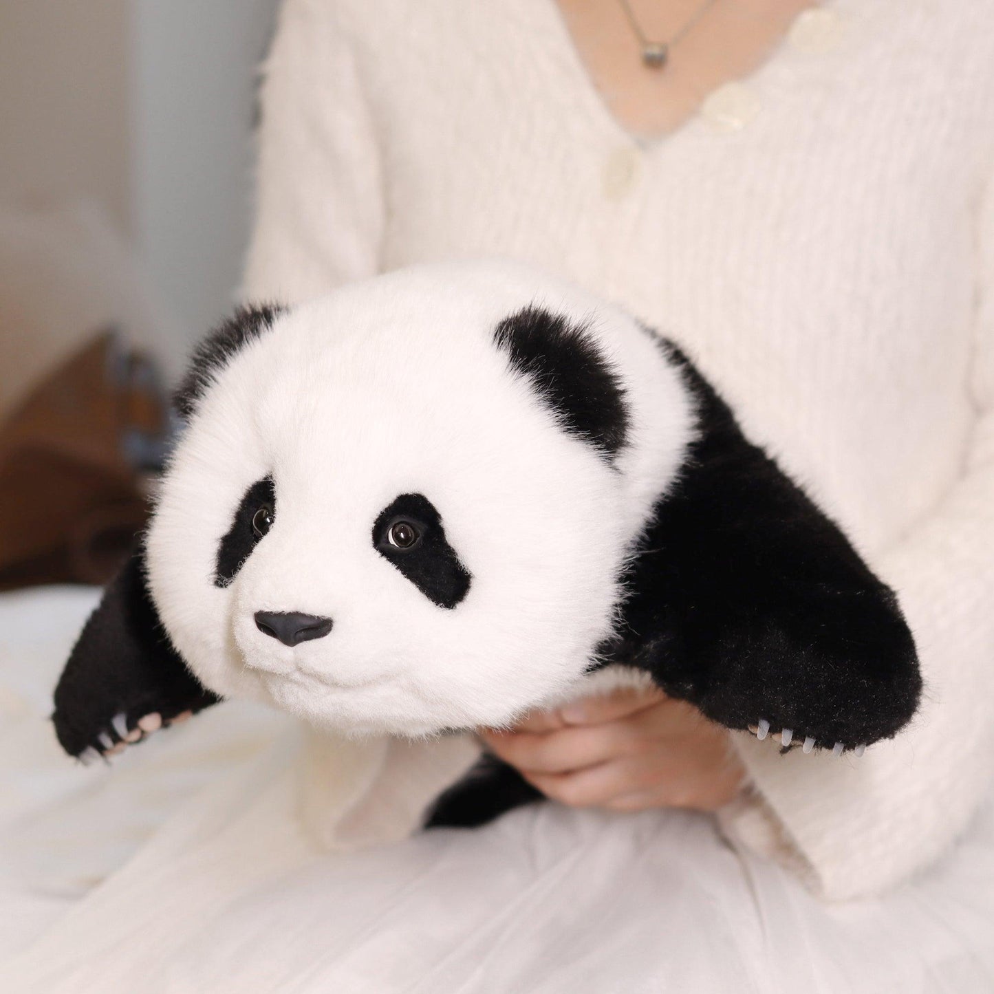 Weighted Stuffed Panda,Handmade 1.8kg/4LB Stuffed Panda Gifts - Chongker