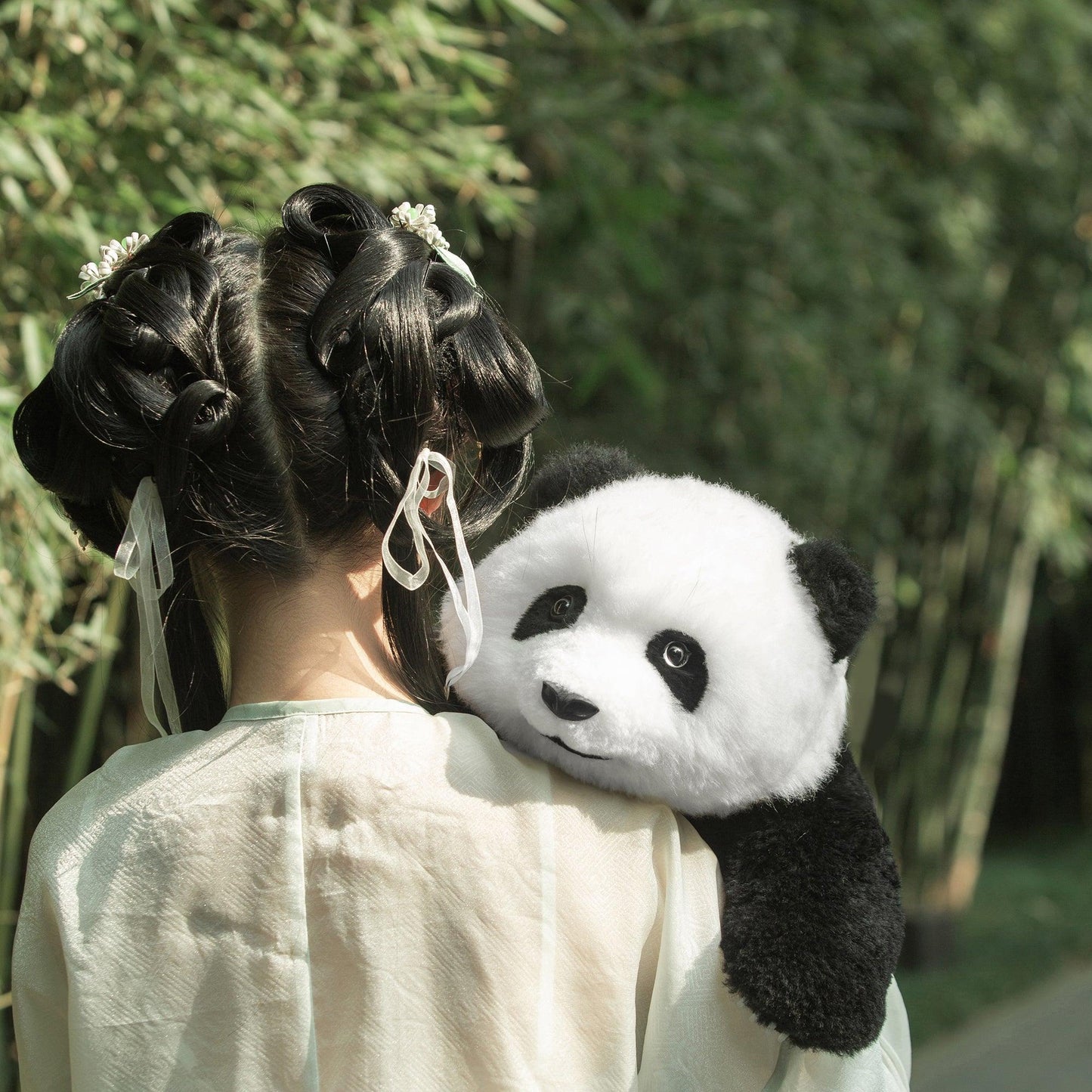 Lifelike Stuffed Animals Panda,Plush Panda Doll.Panda Fans Can't Miss It! - Chongker