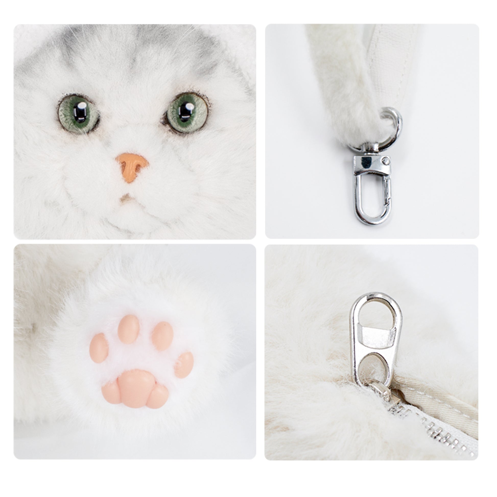 aizhe kids backpack white cat Joymoze Leisure for Girls Teenage School Bag Women Backpack Purse 17.7 H ~ 7.1 W ~ 11.8 D (45 ~ 18 ~ 30 cm) White Short-hair Cat Backpack