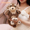 Load image into Gallery viewer, Dachshund Shoulder Bag – Plush Dog Purse for Girls
