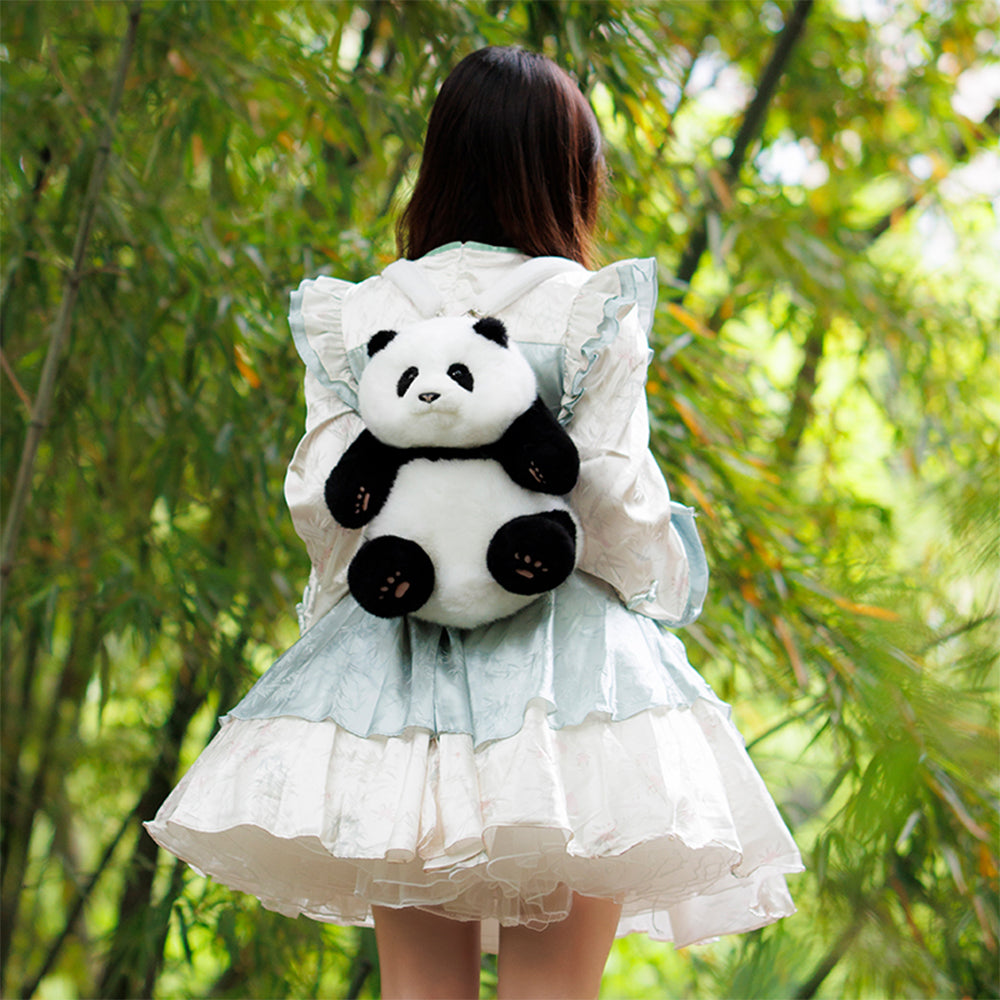 Panda Backpack Hehua Simulated