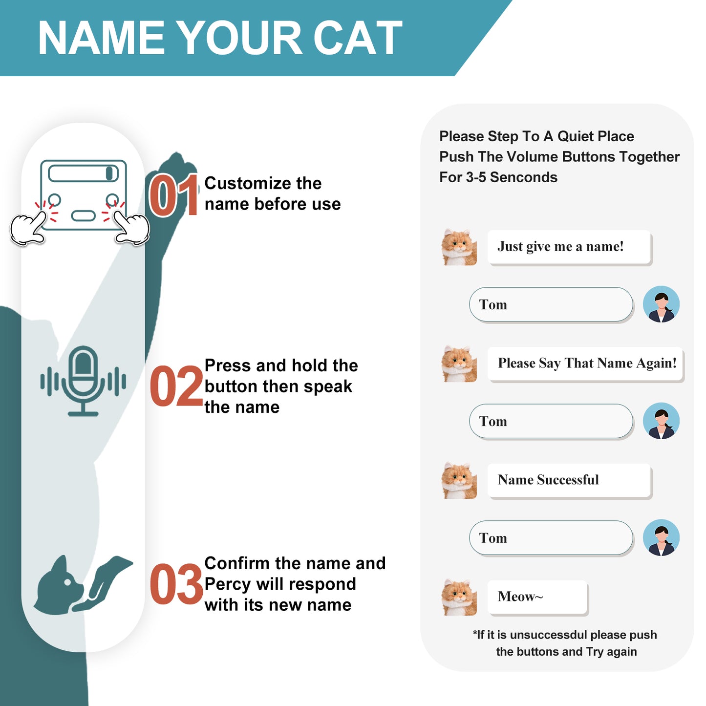 Percy 2.0 Goldener Britisch Kurzhaar-Kater – Herzschlag, Stimme Roboterkatze