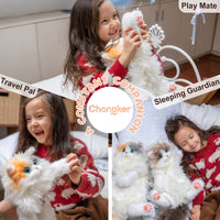 Sac à dos miniature de chat calico – Sac en peluche pour adolescents