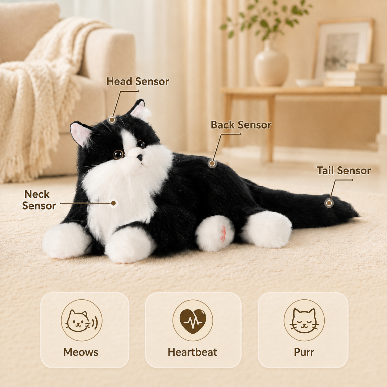 Percy Essential - Interactive Emotional Support Pet Weighted