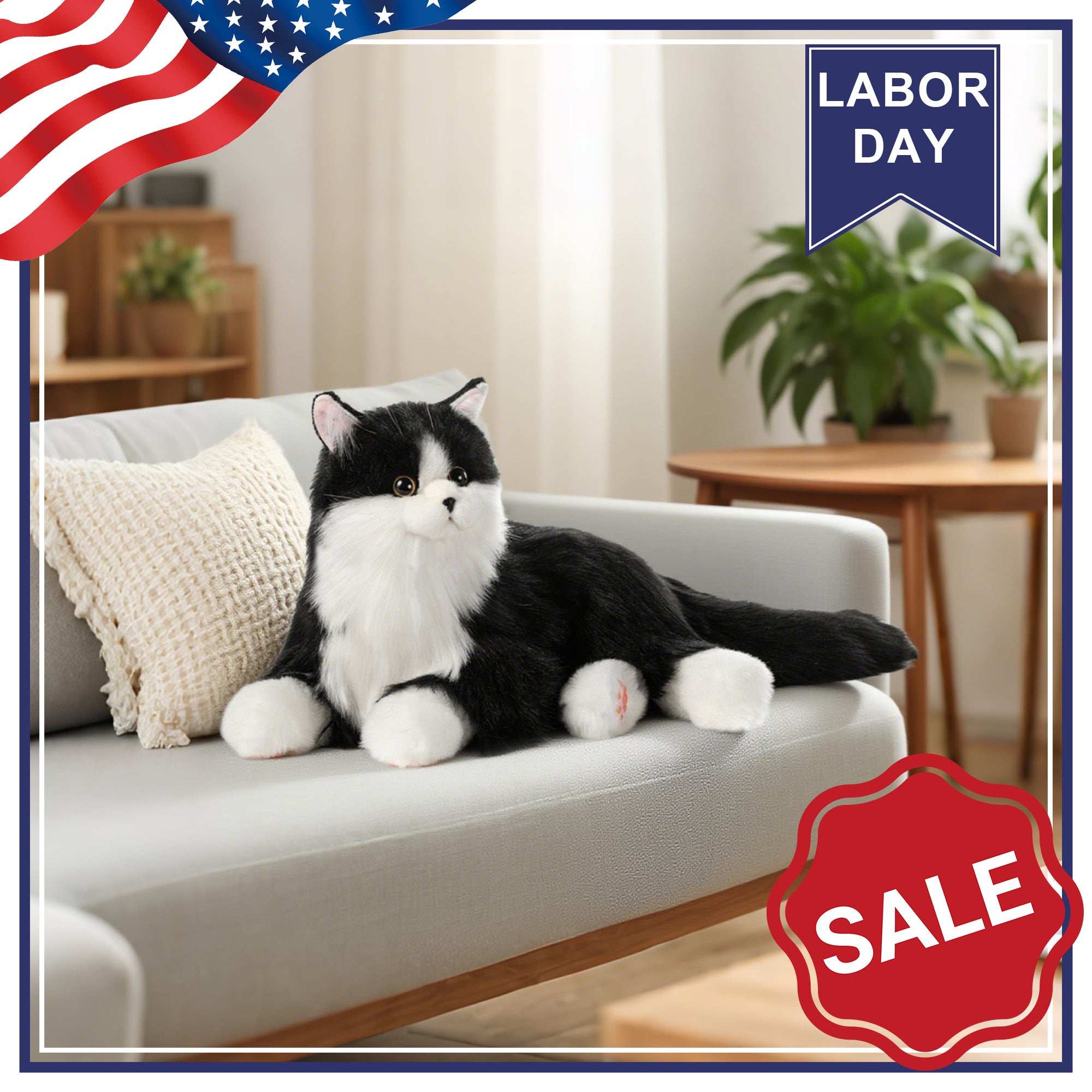Percy Robot Cat – Interactive Weighted Comfort Toy