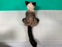 Plüsch Siamkatze Kurzhaar Gewichtet-Handgefertigt Lebensgroßer Begleiter & Haustier-Gedenkfigur