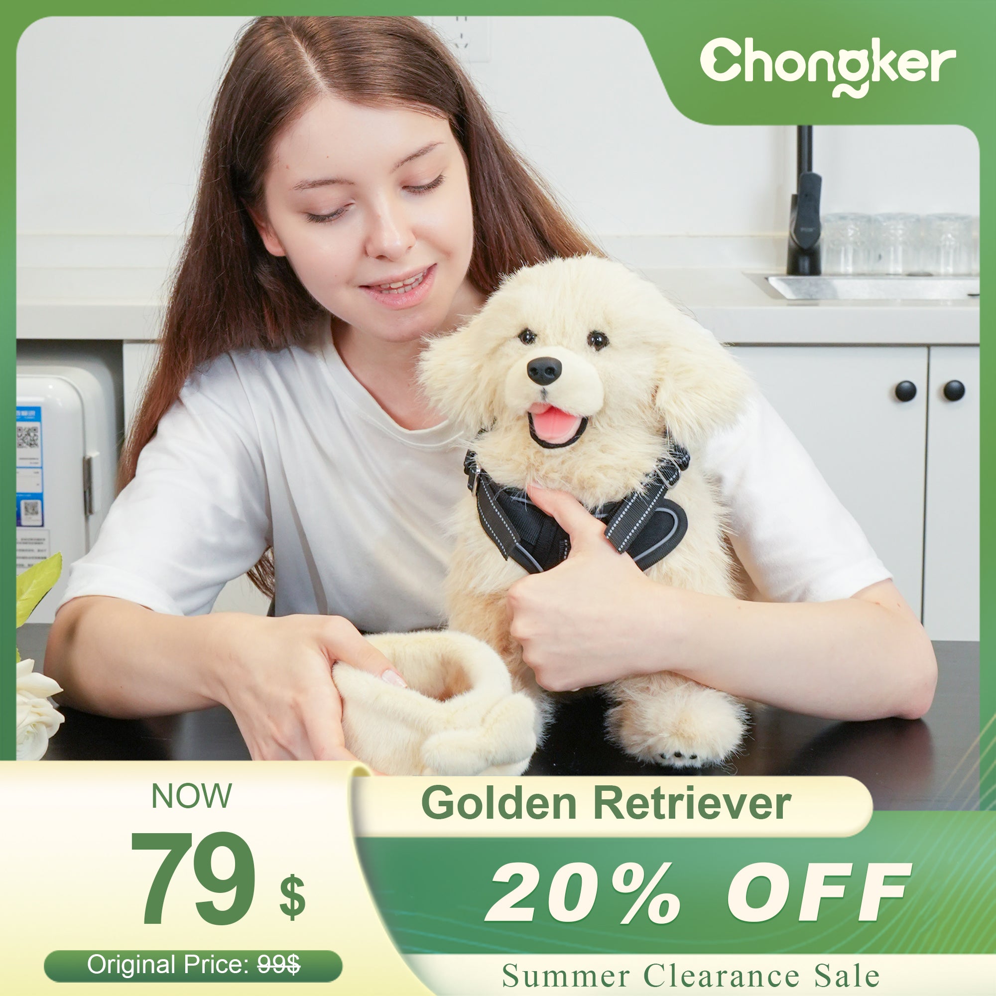Golden Retriever Plush – Weighted Emotional Support Toy Gift