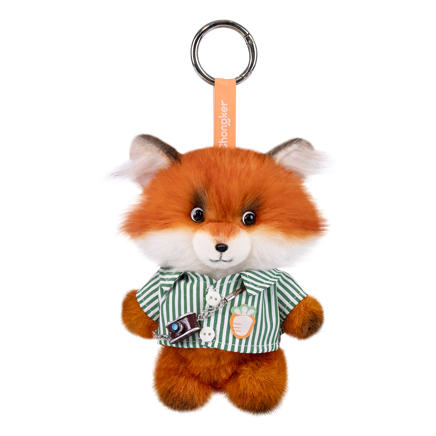 Red Fox Charm Keychain Pendant