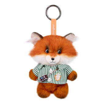 compare product Red Fox Charm Keychain Pendant