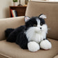Tuxedo Lifelike Weighted Heated Cat for Comfort & Calm with Microwavable Pack