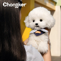 Bichon Frise Dog Backpack - Lifelike Companion Dog for Puppy Lovers