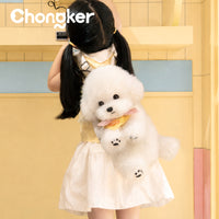 Bichon Frise Dog Shoulder Bag - Lifelike Companion Dog