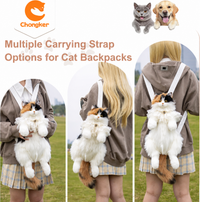 Calico Cat Backpack – Lifelike Plush Cat Bag for Women & Kids