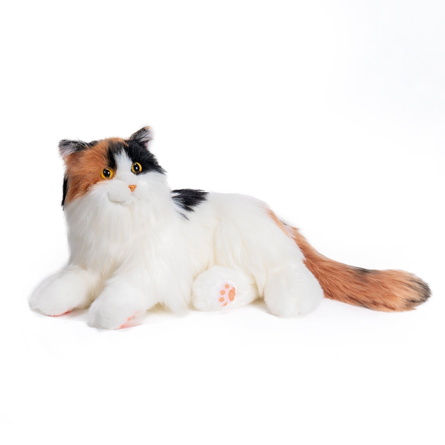 Breathing Calico Percy 2.0- Heartbeat Pur,Voice Robonic Cat