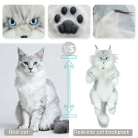 Sac à dos Maine Coon Argenté – Compagnon majestueux et parfait