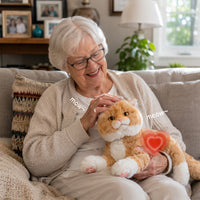 Percy Robot Ginger Cat 1.1 – Voice,Purring & Heartbeat for Comfort