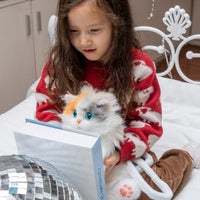 Sac à dos miniature de chat calico – Sac en peluche pour adolescents