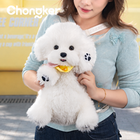 Bichon Frise Dog Shoulder Bag - Lifelike Companion Dog