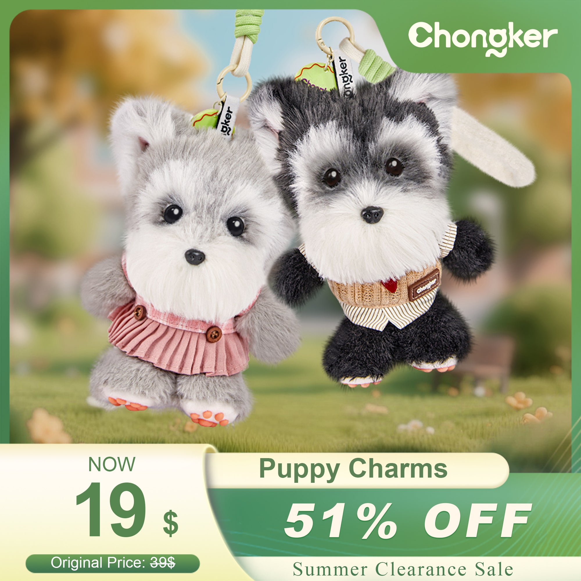 Puppy Charms- Kawaii Bag Charm for Teens