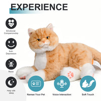 Percy Robot Ginger Cat 1.1 – Voice,Purring & Heartbeat for Comfort