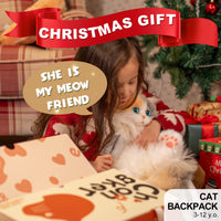 Sac à dos miniature de chat calico – Sac en peluche pour adolescents
