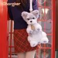 Load image into Gallery viewer, Schnauzer Backpack – Plush Dog Bag for Puppy Lovers & Kids
