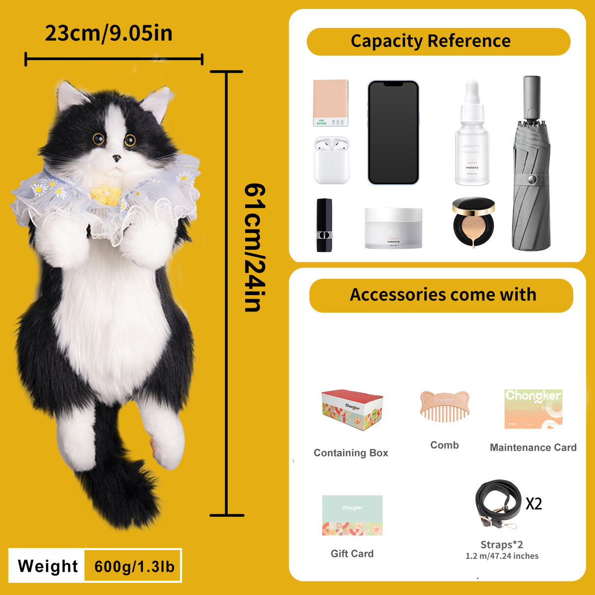 Tuxedo Cat Backpack – Cute Bag for Cat Fans Daily Companion