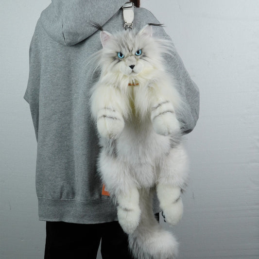 Silver Maine Coon Backpack-Majestic and Purrfect Companion