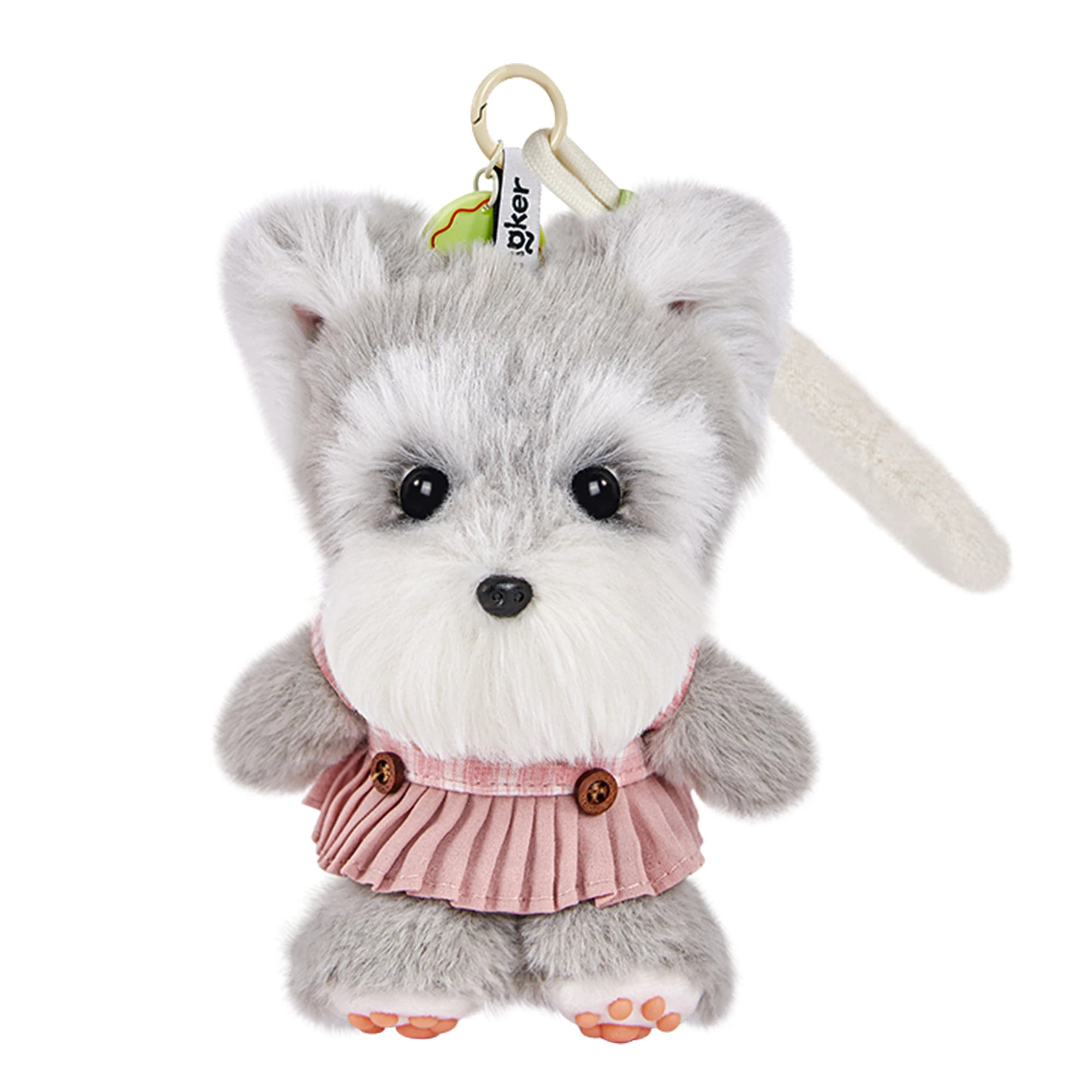 Gray Schnauzer Dog Charm- Kawaii Puppy Charm for Teens