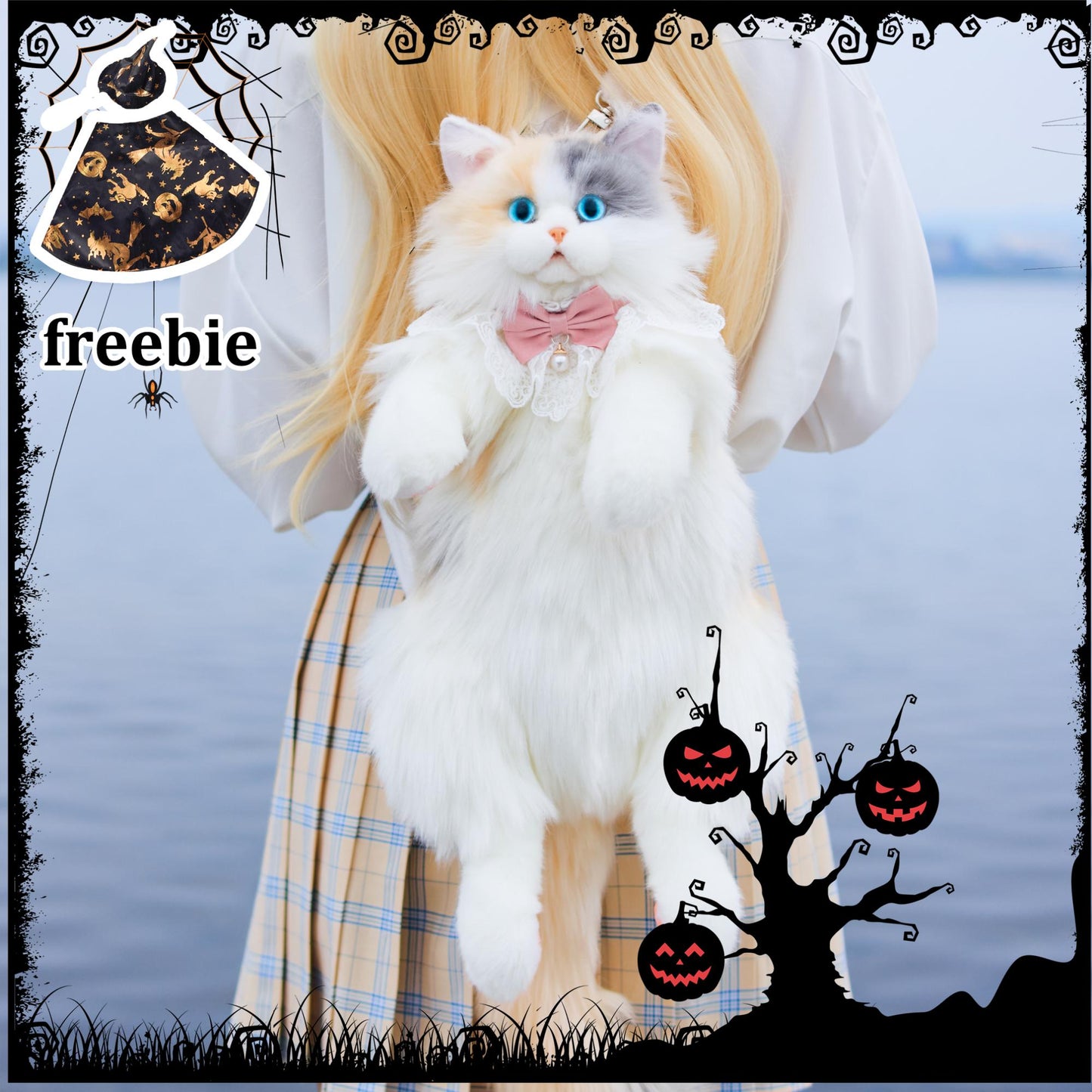 Fairy Light Calico Cat Backpack