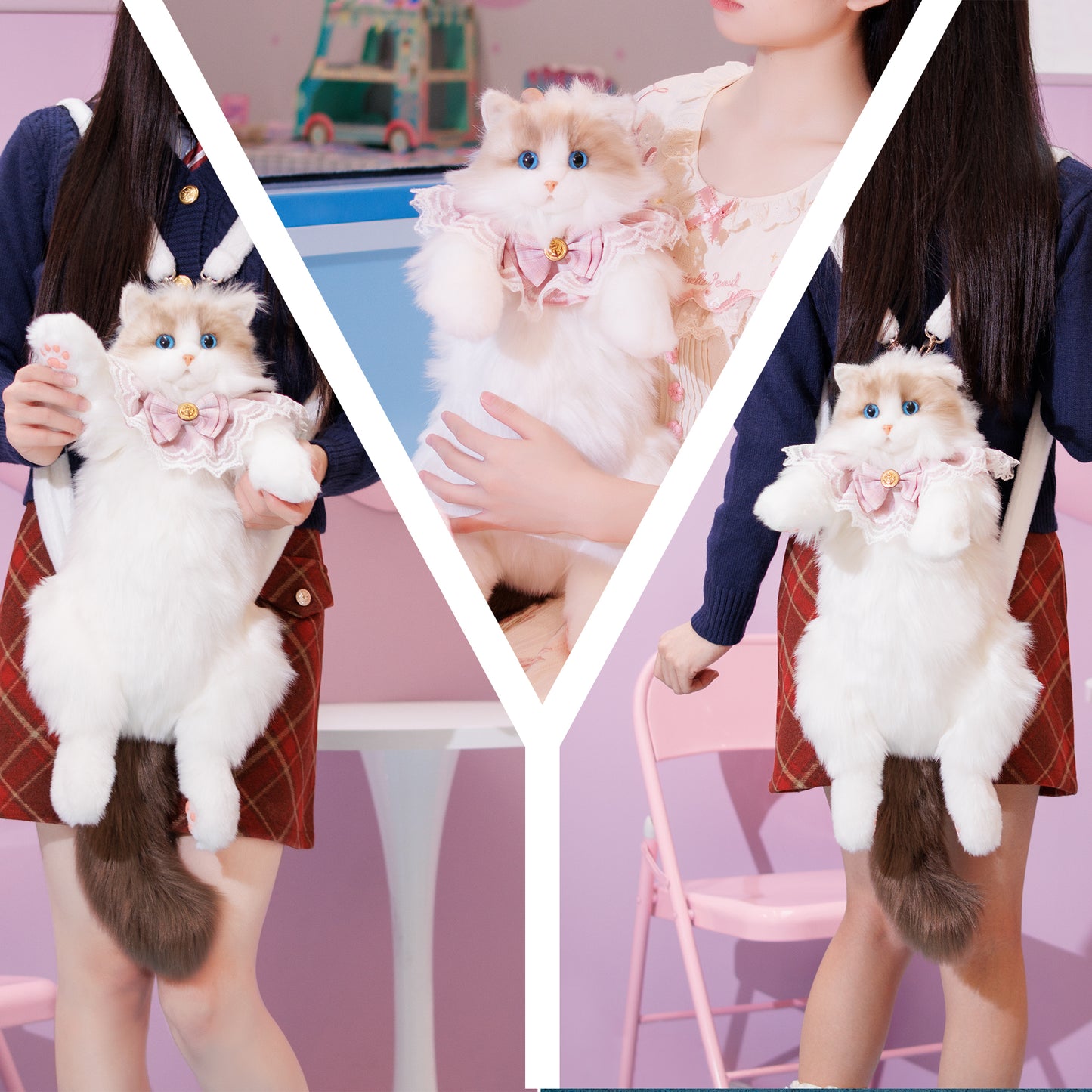 Creative Cat Backpacks Wearable Fashion Companion Pet