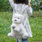 Sacs à dos en peluche pour chiot - Mode portable pour amateurs de chiens