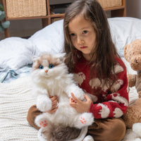 Mini Ragdoll Cat Backpack – Cute Handmade Bag for Girls